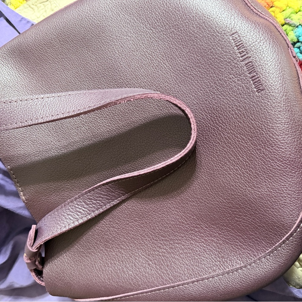 Portland Leather plum purple Olivia Shoulder Bag - Picture 7 of 16